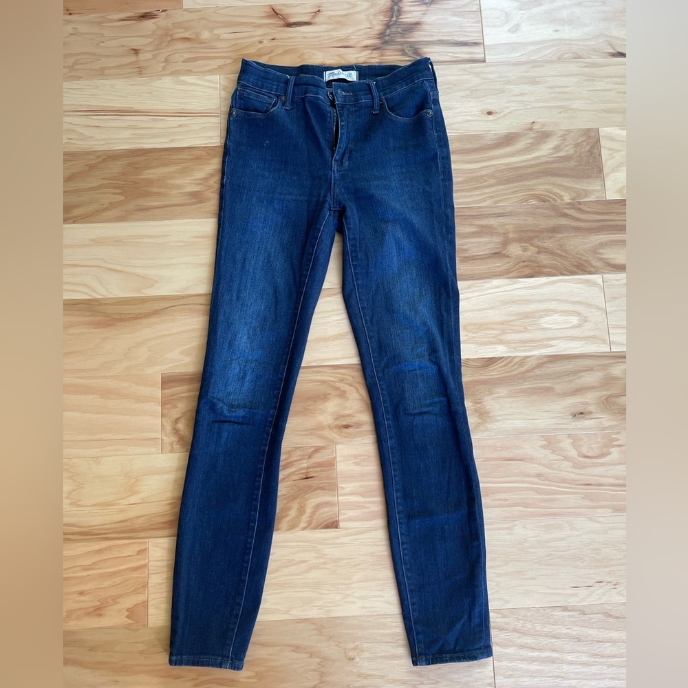 Madewell Highrise skinny jeans, dark wash, size 25